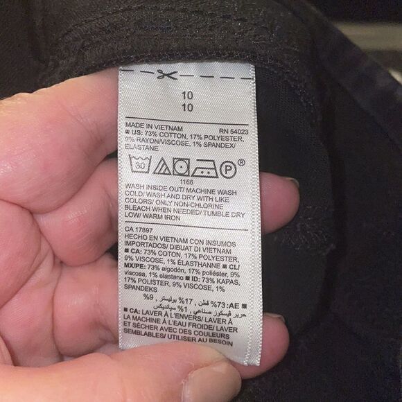 Old Navy Rockstar black distressed jeans size 10 - Picture 6 of 6